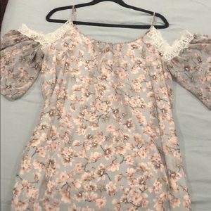 Cherry Blossoms and Lace Dress